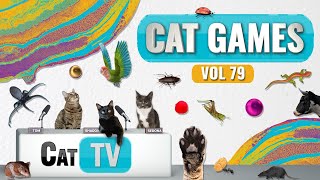 CAT Games | Ultimate Cat TV Compilation Vol 79 | 4 ЧАСА 🐝🐞🦋🦎🦜🐜🐭🧵