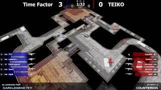 Четвертьфинал верхней сетки турнира по CS 1.6 от проекта "COUNTER[OK]" [TF -vs- TEIKO]2map @kn1fe TV