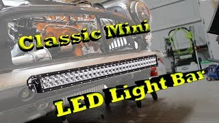 LED LIGHTBAR Install on a CLASSIC MINI