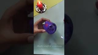 How to make water candle with plastic bottle/waste to best diwali craft/easy water candles #shorts