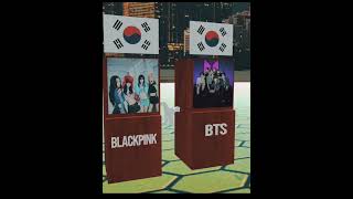 Who Is The Best | Blackpink | BTS | Comparsion | 3D Animation #shorts