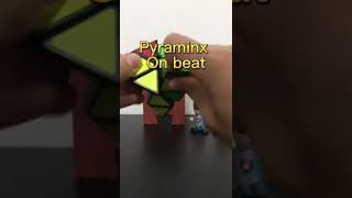 Rubik’s cube on beat #fyp #rubiks #cube #pyraminx #beat #shorts