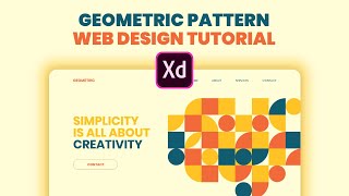 How to use Geometric Shapes in Website UI Design (Adobe XD - Tutorial)