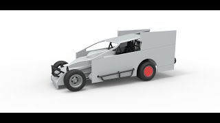 3D printable Northeast Outlaw Dirt Modified stock car Scale 1:25 3D model view