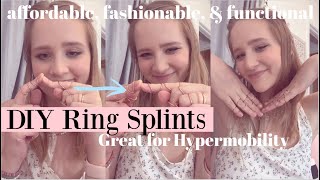 make DIY finger ring splints w me! (for my hEDS)