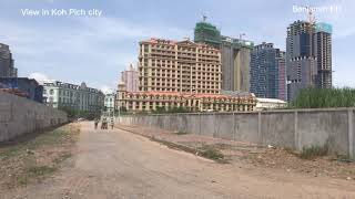 Koh Pich bridge to Koh Norea is under construction