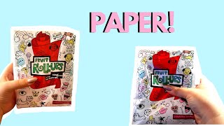 DIY Paper Squishy | 2 Designs | Fruit Roll Up and Nerds