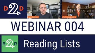 How to Create Books2Read Reading Lists | D2D Webinar 004