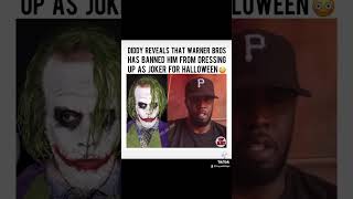 Getting banned for a costume is insane 🤦🏽‍♂️#diddy #joker #thejoker #shortsfeed #shortsviral