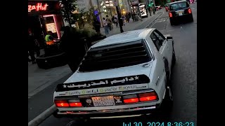 Above the law? Foreign driver in London doesn't care about mobile use Kuwait 7954 DTD Nissan Skyline