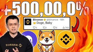 CZ BINANCE COME BACK 🔥BABY DOGECOIN🤑80% BURN +303X- +1000X 😱BABY DOGECOIN PRICE PREDICTION