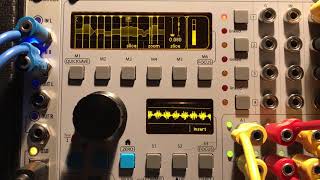 Orthogonal Devices ER-301 Sound Computer plays Moffenzeef MSG II sample slices slowly