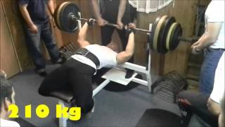 Lukáš Žigmund RAW bench 210 kg!