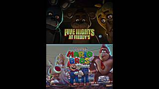 comparing 2 game movies Five Nights At Freddy's vs The Super Mario Bros. Movie