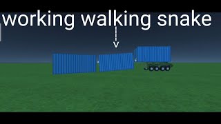 working walking snake in simple sandbox 2