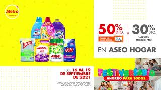 ¡Celebremos el FESTIVERSARIO con esta promo! Aprovecha 50% dto. o 30% dto. en aseo hogar.