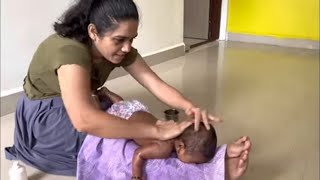 मीनाक्षी राठोड च्या बाळाचे मसाज । minakshi rathod baby masage