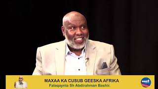 Sh Abdirahman Bashir | MAXAA KA CUSUB SIYAASADA GEESKA AFRIKA