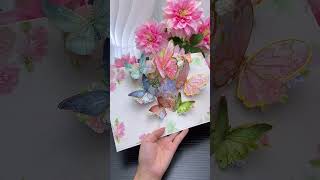 A beautiful three dimensional finished greeting card for Teacher's Day, no need to assemble it yours