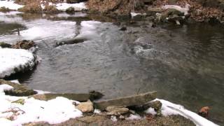 RELAXING WATER OVER ROCKS * PONTIAC, ILLINOIS * FEBRUARY 2015 1080p