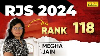 RJS 2024 Interview | Megha Jain | Rank 118 | RJS Result 2024