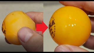 How to repair table tennis (ping pong) ball