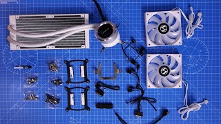 Lian Li Galahad 240 AIO ASMR unboxing and installation