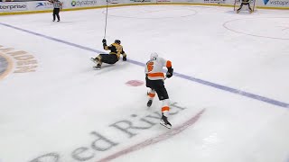 Patrice Bergeron Loses an Edge in OT