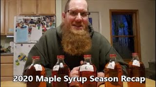 2020 Maple Syrup Season Recap