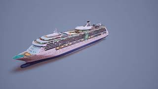 Large Cruiseship 3D Asset Demo