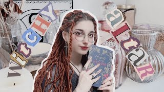 Altar Tour 🔮 Crystals / Tarot / Witchy Books / Unboxing ꒰ CLEANING & REDECORATING ꒱