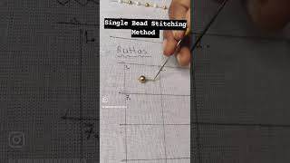 Single bead butta || Aari work easy butta || Butta design #embroidery