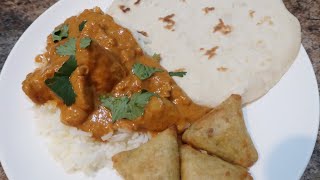 Slow Cooker Butter Chicken | sourdough naan bread + mint chutney