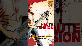 October Recommendations - Day Three - HIGH TENSION - #31days #31daysofhorror #Hightension  #horror