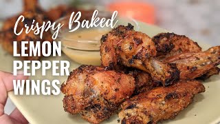 Crispy Baked Lemon Pepper Wings Recipe