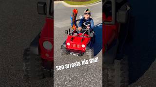 Unexpected twist: Police officer arrests his own dad!