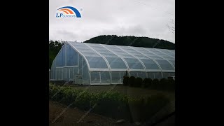 big clear span  curve marquee tent as  permanent building for party wedding festival church events