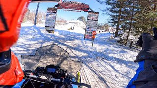 Wisconsin Snowmobile Trail Riding - Saint Germain to Sayner