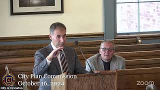 October 16, 2024, Special City Plan Commission Meeting