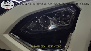 EVO Visibility: 2021 Tata Harrier Stock Projector Precision HID + LED High beam headlight upgrade