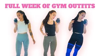 6 DAYS OF WORKOUT OUTFITS (Lululemon, Gymshark, Bombshell Sportswear)