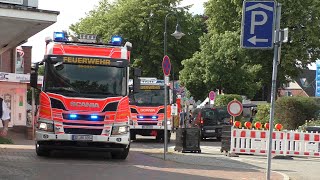 [Abrücken der FF Kaltenkirchen vom Stadtfest Kaltenkirchen] Gerätewagen-Gefahrgut ,HLF und TMF