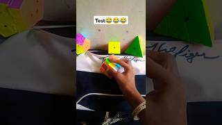 Classwork homework and test on Rubik's cube #comedy #rubikscube #cubing #shorts #trending