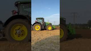 John Deere 7290R u Överum Variflex5975H #farming #agriculture #landwirtschaft #johndeere