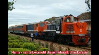 Nama lokomotif diesel hidraulik di indonesia