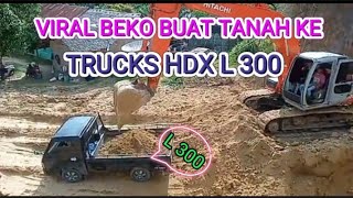 BEKO HITACHI EX 200 MUAT TANAH KE HDX L 300