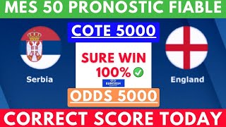 PRONOSTIC FOOT:MES PRONOSTIC FOOTBALL AUJOURD'HUI (football prediction ) CORRECT SCORE|SCORE EXACT