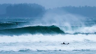 SPRING SURFING AT ITS FINEST - TOFINO, VANCOUVER ISLAND - CANADA (RAW CLIP)