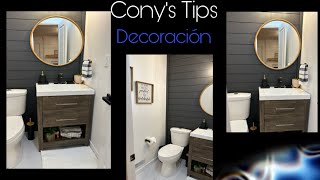 Como decorar un baño pequeño      Decoracion sensilla para medio baño