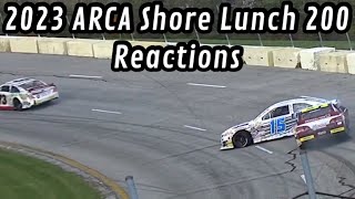 2023 ARCA Shore Lunch 200 Reactions